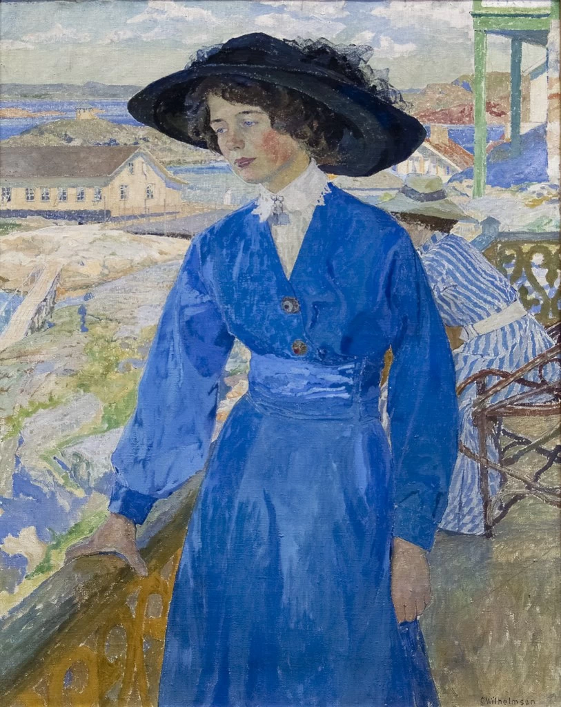 Ragazza in blu - Galleria Thielska, Sjötullsbacken